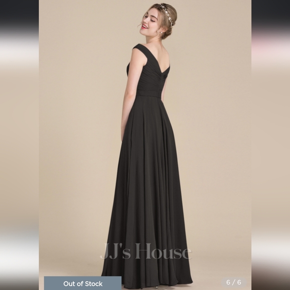 Black JJs House Bridesmaid Dress - Picture 3 of 8